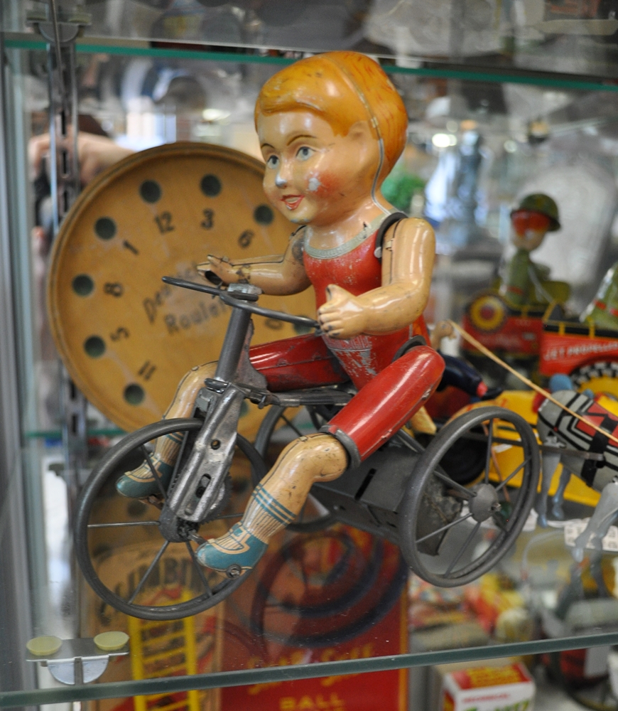 Boy on a Bike Vintage WindUp Toys West End Antiques Mall