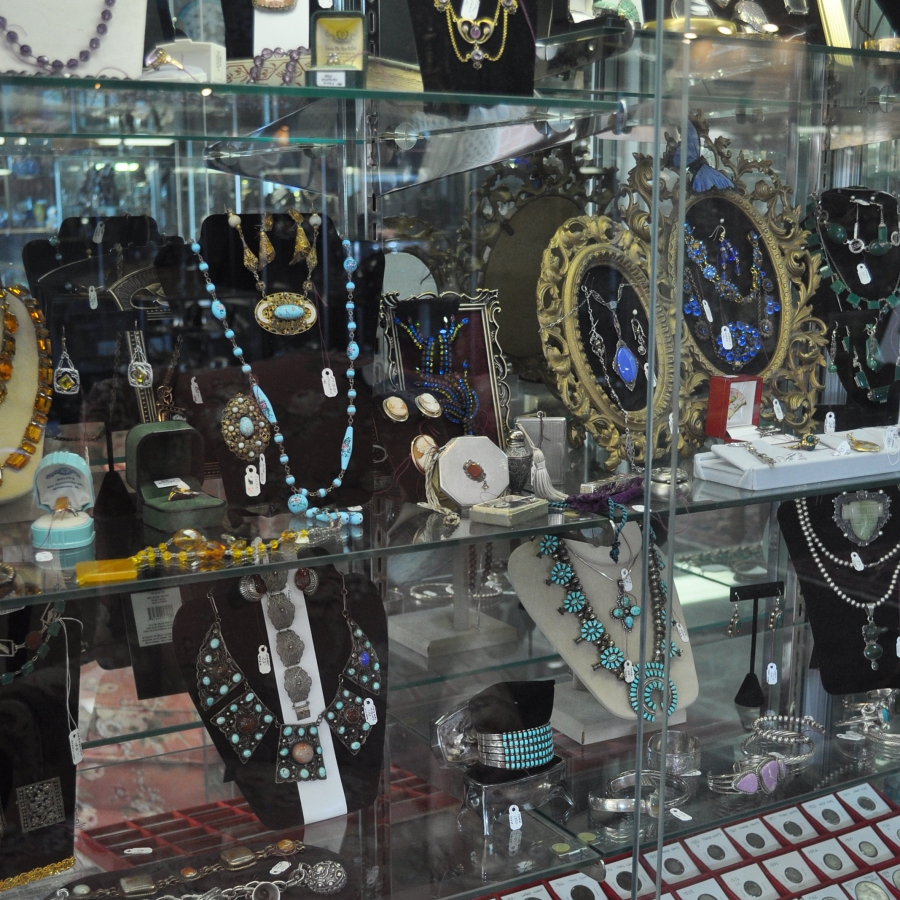 antique and vintage jewelry West End Antiques Mall